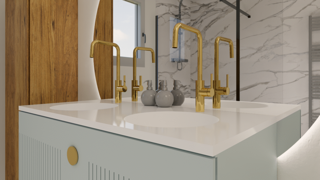 Salle de bain 3d photoréalisme