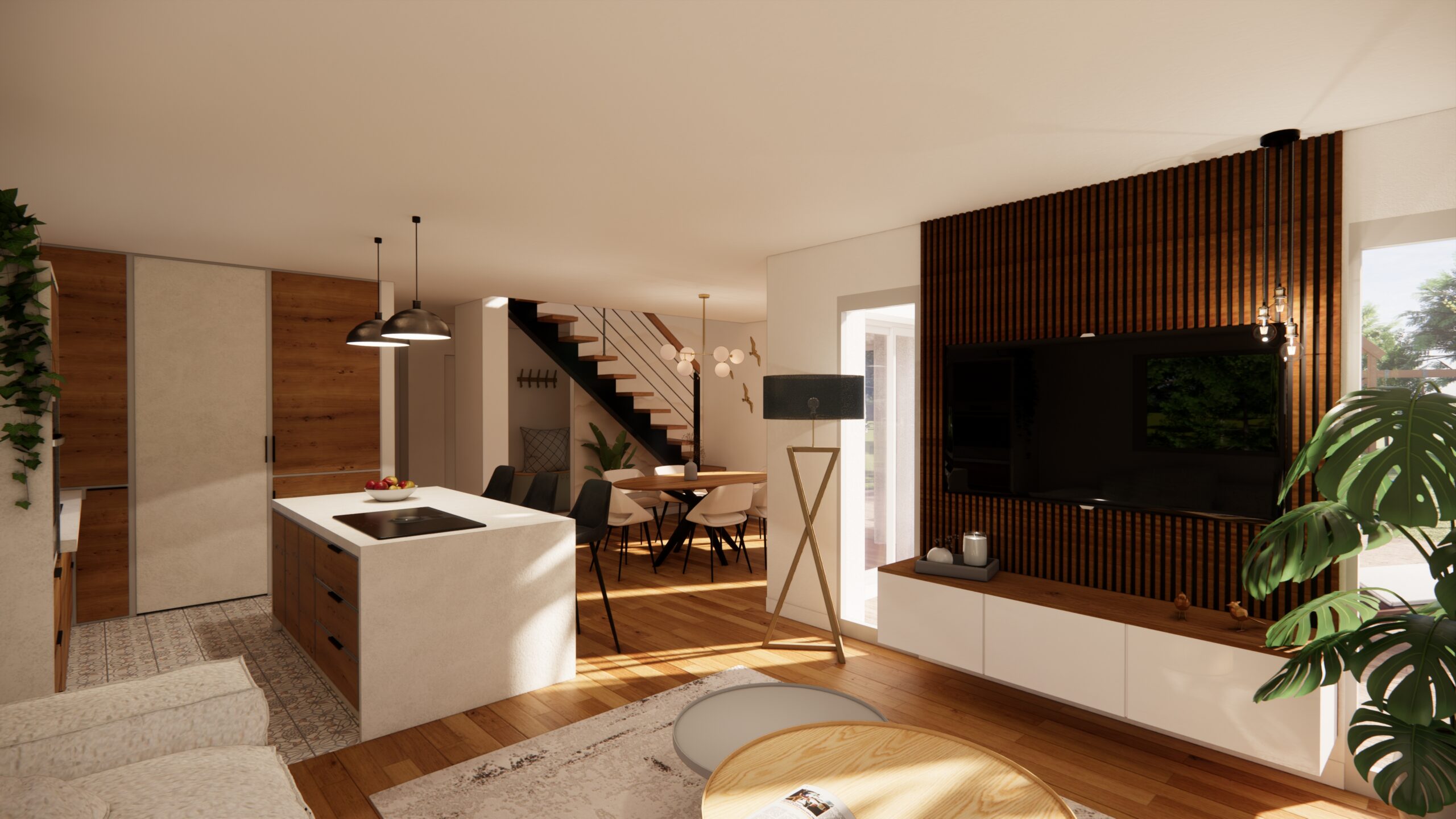 rendu 3D photoréaliste projet habitat architecture d’intérieur