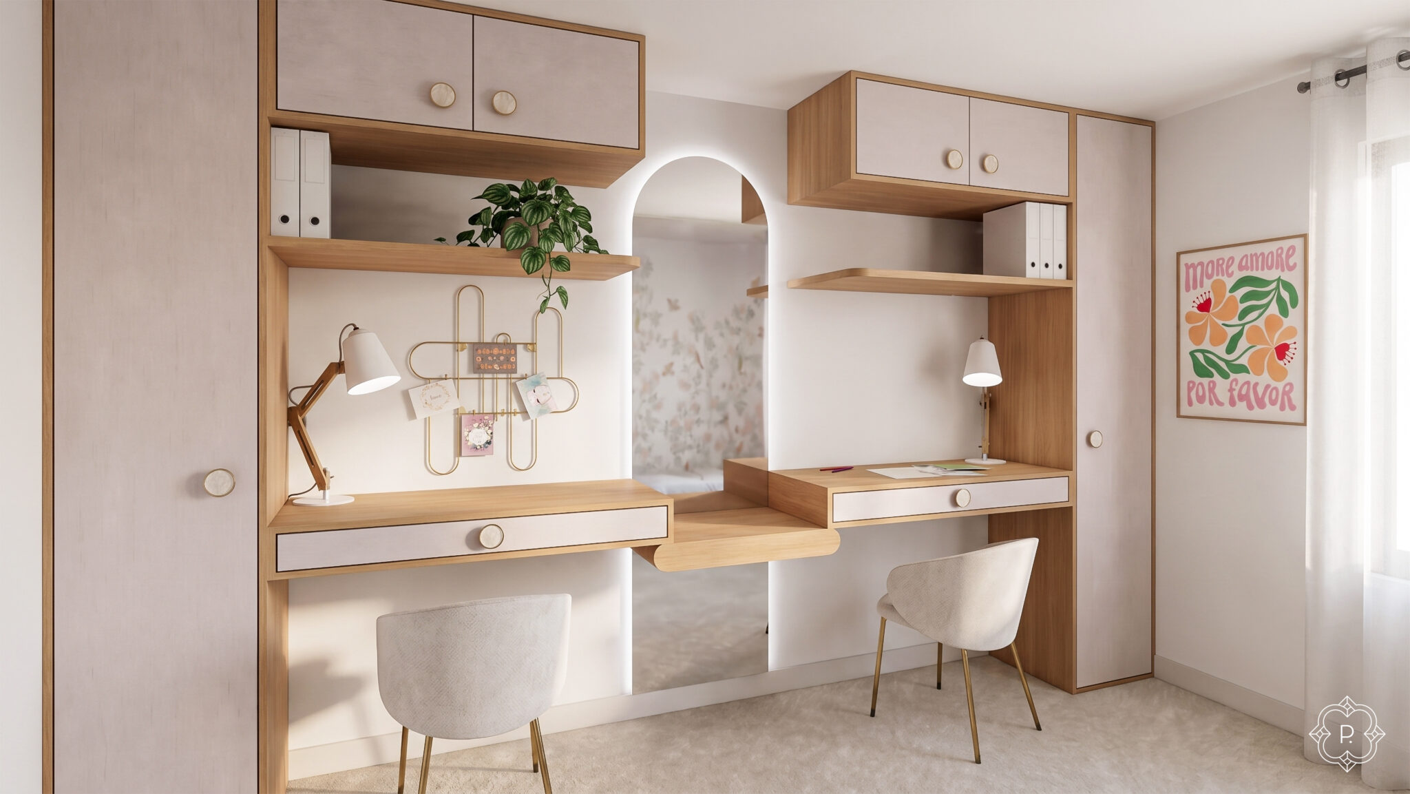 Maintenance chambre jumelles partenaire 3d