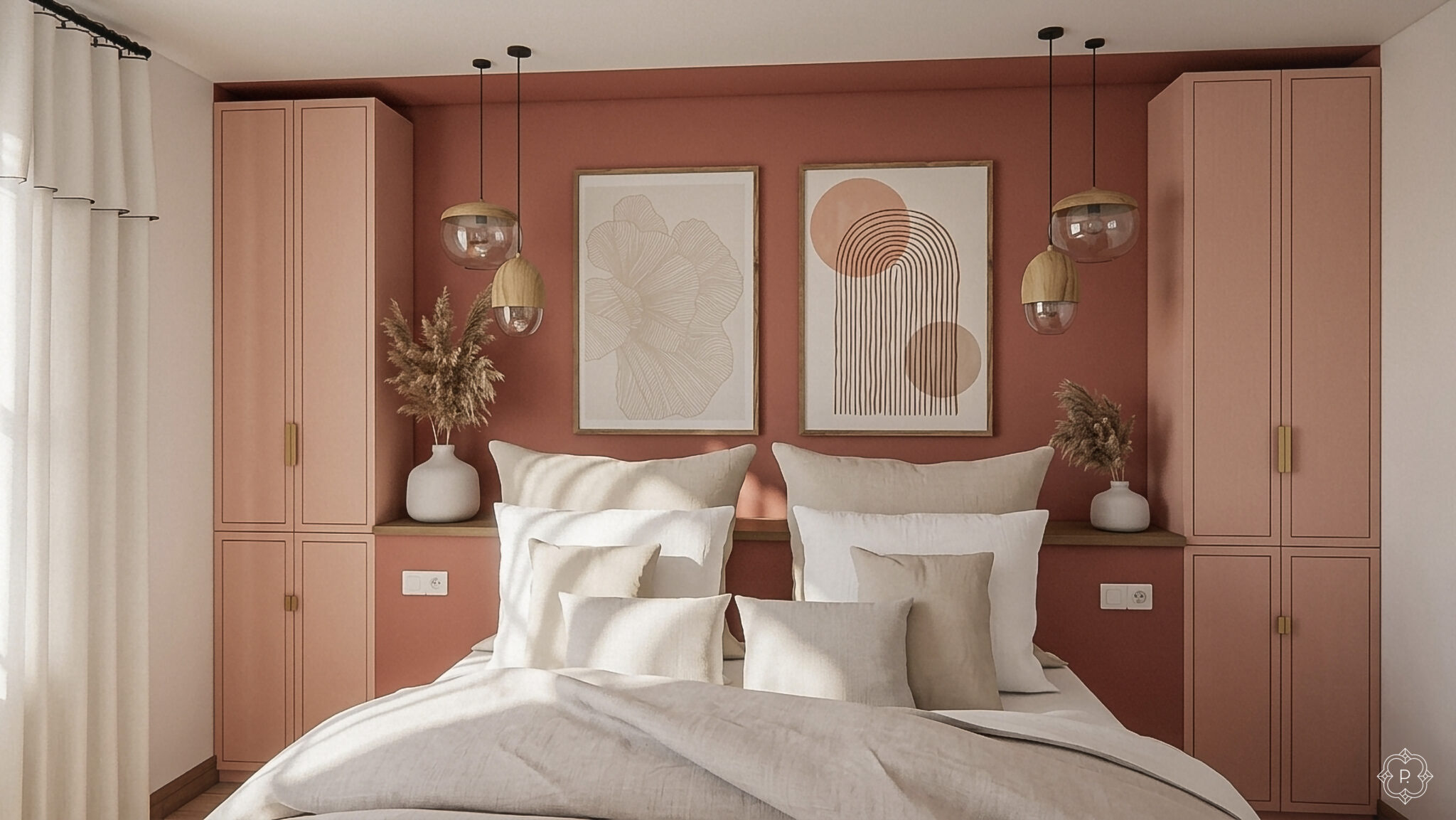 Maintenance chambre parentale terracotta partenaire 3d